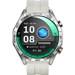 Розумний годинник Xiaomi Haylou Solar 5 (LS20) 1 силіконовий ремінець сріблястий - мініатюра 3