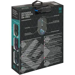 Мишка Defender Sky Dragon GM-090L Black (52090) - мініатюра 8
