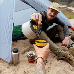 Набір посуду Sea To Summit Frontier UL Collapsible Kettle Cook Set w/Sack (1033-STS ACK025031-122104) - мініатюра 3