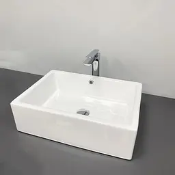 Умивальник VBI Castello white накладний VBI-012901, Білий - мініатюра 1