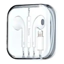 Дротові навушники Hoco M111 Primero digital headset Lightning, 1.2m, white - мініатюра 3