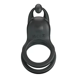 Эрекционное кольцо Pretty Love Goodwin Vibrating Double Penis Ring BI-210222 103652 - миниатюра 4