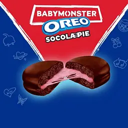 Шоколадні тістечка Oreo Socola Pie BabyMonster Chocolate Strawberry Cream 168г - мініатюра 2