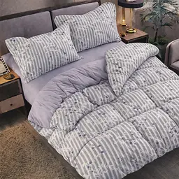 Комплект постільної білизни євро розміру Laura Grand LG-32-1 європейка з компаньйоном  Наволочки 2 шт 50 х 70 см Сатин