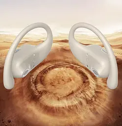 Бездротові кісткові навушники Langsdom TS19 Open Ear з дужкою за вухо і шумозаглушенням Бежевий - мініатюра 7