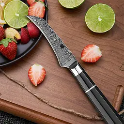 Ніж для чищення овочів Damascus DK-EK 2008 VG-10 9 см Дамаська сталь 67 шарів - мініатюра 6