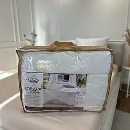 Ковдра двоспальна вовняна Viluta Comfort 21422 170x210 см бежева - мініатюра 4