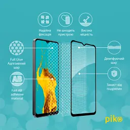 Скло захисне Piko Full Glue Realme C30 (1283126546204) - миниатюра 3