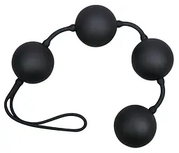 Вагінальні кульки Velvet Black Balls чорні - мініатюра 2