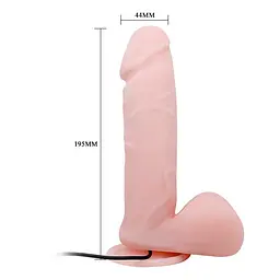 Вібратор Oliver Baile Skin 9.5" 19.5 см тілесний - мініатюра 3
