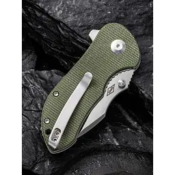 Ніж складаний кишеньковий Civivi Gordo, (6.4 см) D2 / Micarta оливковий - мініатюра 14