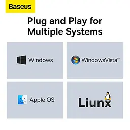 USB-Хаб Baseus Lite Series 6-in-1 (Type-C to HDMI + 2xUSB 3.0 + PD + SD/TF) black (WKQX050101) - мініатюра 14