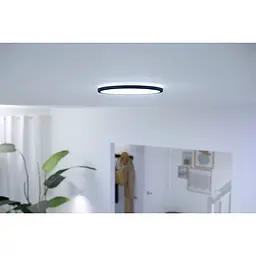 Стельовий світильник WiZ LED Ceiling SuperSlim Black [929002685201] [104549] - мініатюра 2