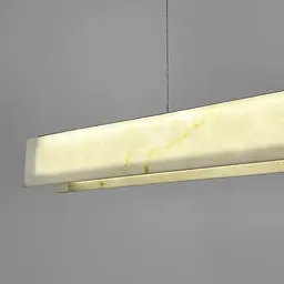 Підвісна люстра з ефектом мармуру у видовженому корпусі 100 см | Арт. MJ364L-1000 | Line F - мініатюра 6