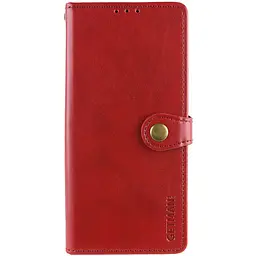 Шкіряний чохол-книжка GETMAN Gallant (PU) для Xiaomi Redmi Note 14 4G (Europe version) Червоний
