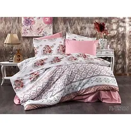 Комплект постільної білизни з компаньйоном (R-T9205) Євро TAG tekstil pbe0037198 - мініатюра 2