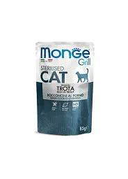 Корм Monge Cat Grill Wet Sterilised Trota вологий з фореллю для стерилізованих котів 85 гр