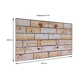 Декоративна панель Sticker Wall ПВХ 960х480х4мм SW-00000578 - мініатюра 6