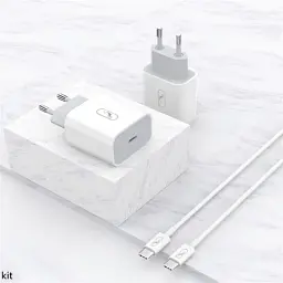 Зарядний пристрій SkyDolphin SC18EL PD2.0 (1USB-С, 3A) White (MZP-000156) + кабель Lightning - мініатюра 2
