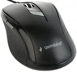 Миша Gembird MUS-6B-01, оптика, чорний USB, 1600 DPI