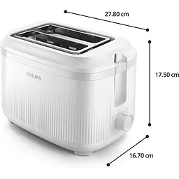 Тостер Philips Series 3000 білий (HD2511/00) - мініатюра 2