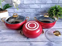 Набір посуду O.M.S. Collection 3040 Red 9 предметів - мініатюра 8