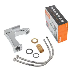 Змішувач для умивальника Haiba Monaco 001 Nut HB9651, Хром - мініатюра 5