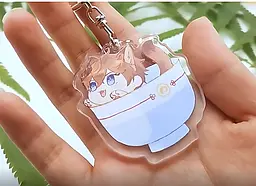 Брелок Demon Slayer Mitsuri Kanroji акриловий 5 см - мініатюра 4