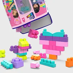 Конструктор Mega Bloks First Builders Рожевий, 80 деталей (DCH62) - мініатюра 3