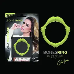 Ерекційне кільце Clara Morgane Bones Ring Phosphorescent 2.8 см (зелений) - мініатюра 3