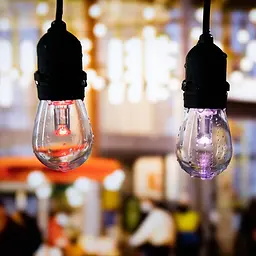 Вулична гірлянда з ретро лампами LED RGB Edison 15шт, 220V, 10метрів з перехідником - мініатюра 2