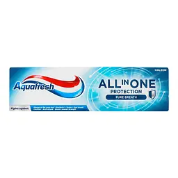 Паста зубна з фтором Aquafresh Protection Pure breath All in One 75 мл - мініатюра 2