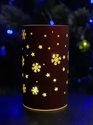 Світильник декоративний Luca Lighting Сніжинки 15.9х15 см червоний (8720362197614_1) - мініатюра 3