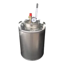 Автоклав домашній 25,4 л, газовий, нержавіюча сталь, на 24 банки 0,5 л і 10 банок 1 л