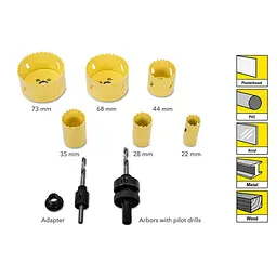 Набір свердел корончастих Trotec HSS Bi-metal Set (6215001351) - мініатюра 4