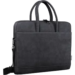 Сумка для ноутбука 15.6'' Defender Trendy з кишенею, шкіра, чорна - мініатюра 2