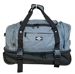 Дорожня сумка Lee Cooper 41670 колір сірий розмір середній М