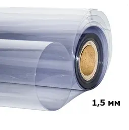 М'яке скло у рулонах Soft Glass Силіконова скатертину для меблів Шир.1,2 м - 20м (товщина 1,5 мм) Матова - мініатюра 4