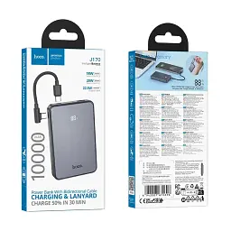 Батарея HOCO J170 Starlight 22.5W (10000mAh) Metal Gray 6942007672696 - мініатюра 2