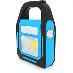 Переносний ліхтар ORION OR-9707B+Solar, COB+SMD LED, 3 режими роботи, заряд від 5V, USB вихід, батарея 2*18650, Box