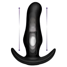 Анальна пробка з поштовховими рухами XR Brands Kinetic Thumping 7X Prostate Anal Plug, 13.3х4 см, чорний