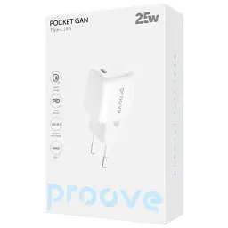 Мережевий зарядний пристрій Proove Pocket GaN 25W White (WCPG25010202) - мініатюра 7