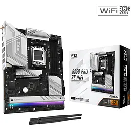 Материнська плата ASRock B850 Pro RS WiFi (AM5/B850, 4*DDR5, 2xPCIex16, HDMI/DP, 4xSATAІІІ,4xM.2, 2.5GLan, ATX) - мініатюра 5