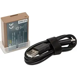 Акумулятор PowerPlant Canon TLP-E10 1020mAh з кабелем Type-C
