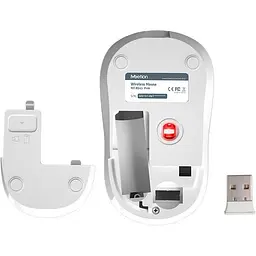 Миша бездротова MeeTion MT-R545 біла - мініатюра 2