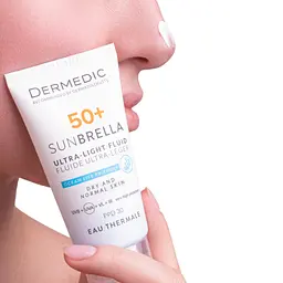 Засіб від засмаги Dermedic Sunbrella Ультралегкий захисний флюїд SPF 50+ Для сухої та нормальної шкіри 40 мл (5901643177546) - мініатюра 4