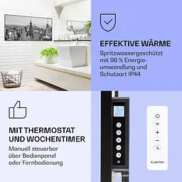 Інфрачервоний обігрівач Klarstein Air Art Smart (10037927) - мініатюра 3