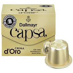 Кава в капсулах Dallmayr Crema d'Oro 10 капсул 56 г - мініатюра 2