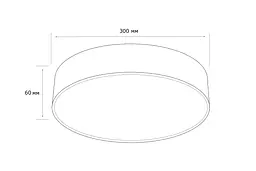 Стельовий світильник MJ-Light D001 30W WH 4000K - мініатюра 2