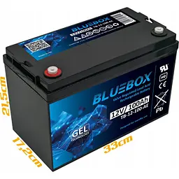 Акумулятор гелевий Heckermann Bluebox GEL 12V 100 Ah VRLA - мініатюра 7